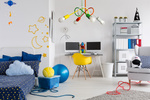 Lampa sufitowa dla chłopca i dziewczynki kolorowa w stylu loft Mondo 4 