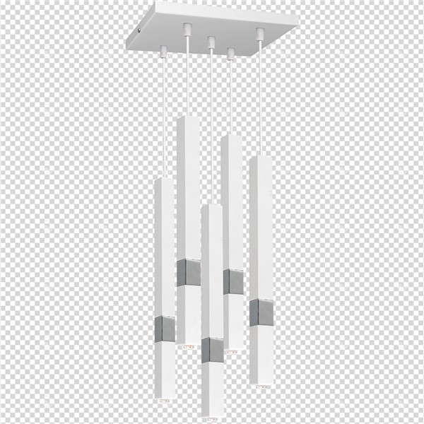 Lampa wisząca CASTRO WHITE / CHROME 5xG9 MLP6561