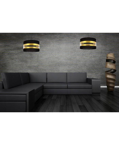 Nowoczesna Wisząca Lampa Regulowana ze Złotym Detalem