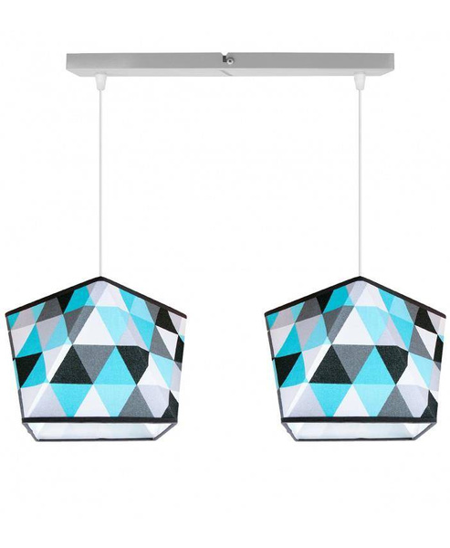 Lampa wisząca do pokoju dziecka podwójna Diament