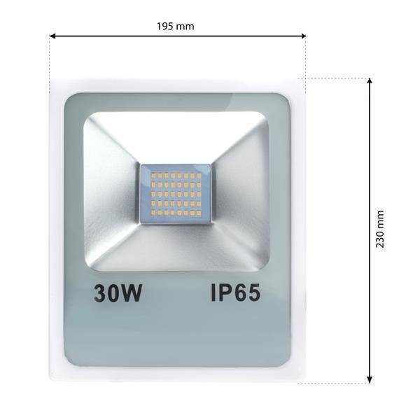 NAŚWIETLACZ LED 30W BIAŁY MLN748