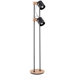 Lampa stojąca ALFA FORTIS DREWNIANA 2xE27 25cm | 28639
