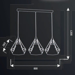Lampa wisząca TRIANGOLO III 
