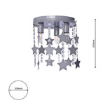 Lampa Sufitowa dla dziewczynki STAR 3xE27 MLP1130