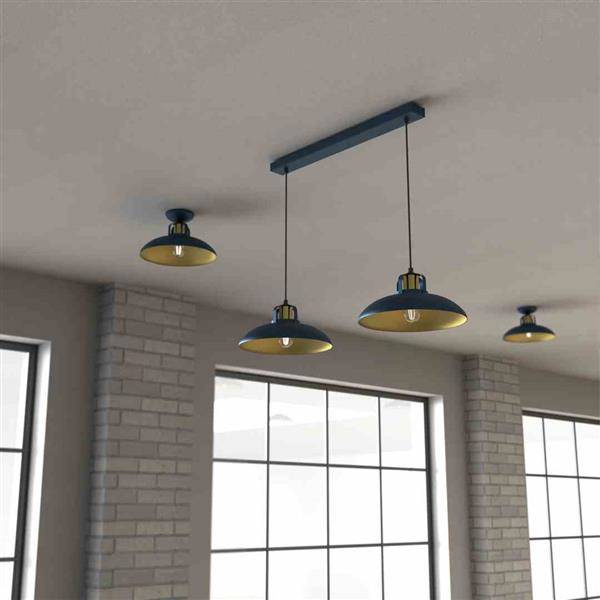 Lampa wisząca FELIX NAVY BLUE/GOLD 2xE27