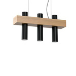 Nowoczesna lampa wisząca WEST BLACK 3xGU10 MLP5510