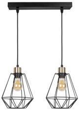 Lampa wisząca listwa czarno-złota 2 Primo 32-00224