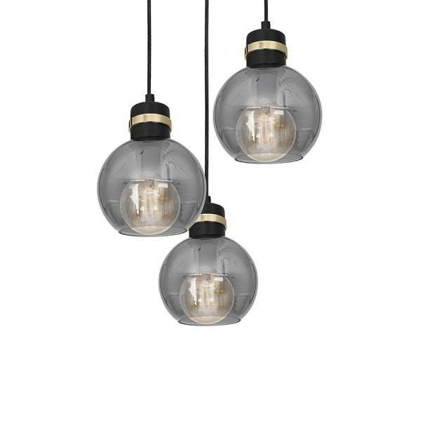 Lampa wisząca koło OMEGA BLACK / GOLD MLP6533