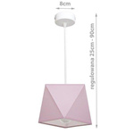 Lampa wisząca z abażurem DIAMENCIK I śr. 22cm [abażur do wyboru]