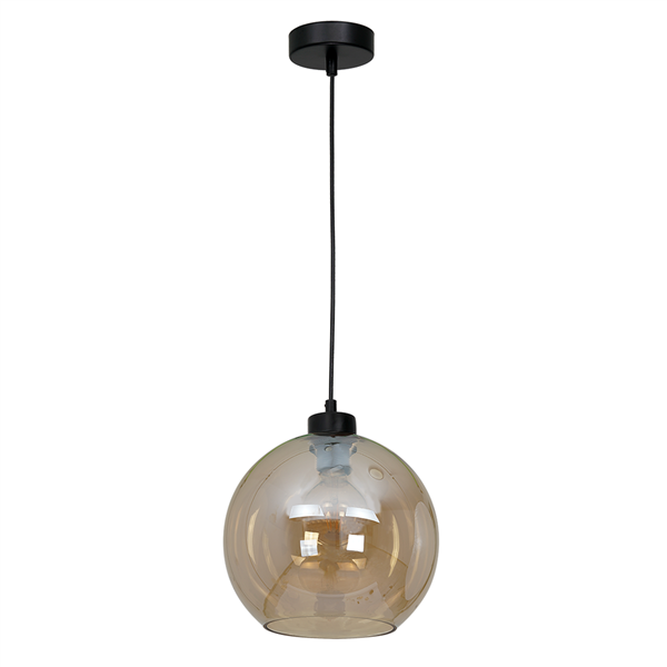 Nowoczesna lampa wisząca pojedyncza SOFIA AMBER 1xE27