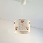 Lampa wisząca dla dziewczynki w stylu Boho Serca Różowe