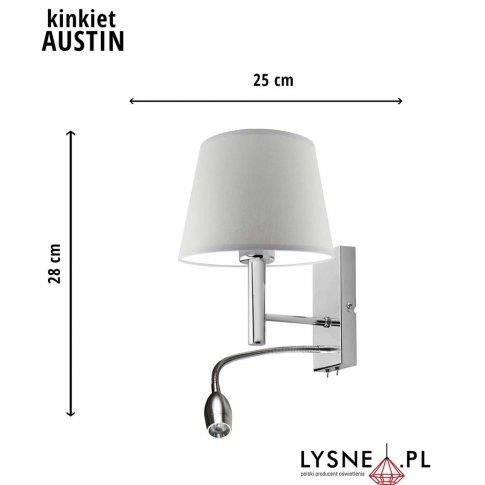 Kinkiet AUSTIN do pokoju dzieicięcego z panelem LED