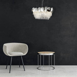 Lampa wisząca żyrandol glamour LORD II CHROME ML5731