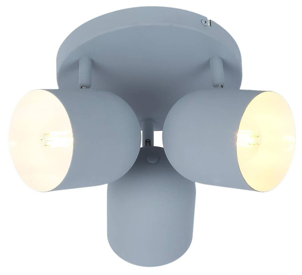Lampa sufitowa 3xE27 szara 32cm AZURO 98-63236