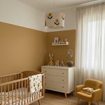 Lampa wisząca do pokoju dziewczynki w stylu boho Wiosenne Kwiaty średnica 35 cm Led 