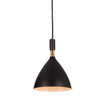 Nowoczesna lampa wisząca OTTO BLACK/GOLD 1xE27 ML6158
