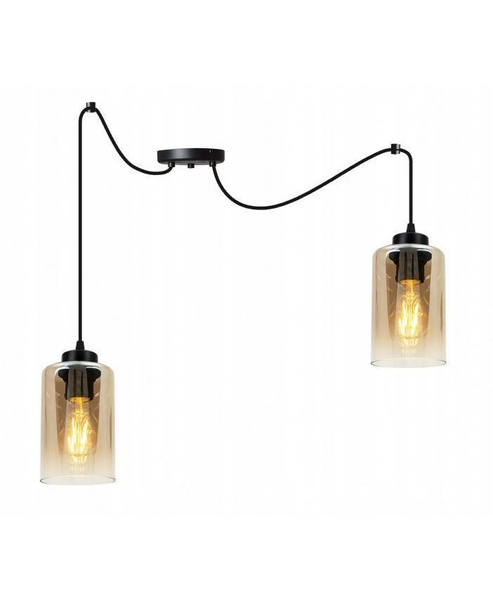 Nowoczesna Loftowa Lampa Wisząca ze Szklanymi Kloszami  typu pająk Spider Hella 2