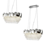 Lampa wisząca żyrandol glamour LORD II CHROME ML5731