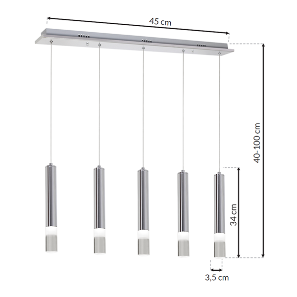 Lampa wisząca ICE V LED