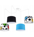 Lampa do pokoju dziecięcego z motywem piłki nożnej typ pająk Mix 5xE27 led