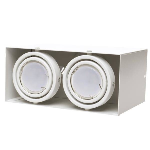 Natynkowa Box BLOCCO BIAŁA 2x7W GU10 LED
