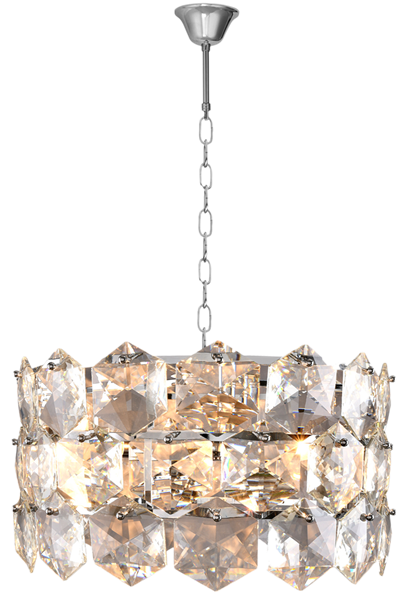 Lampa wisząca żyrandol glamour AUSTIN CHROME ML5989