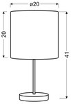 Lampa stołowa gabinetowa sosna 41cm 60W E27 Timber 41-56712