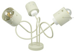 Lampa sufitowa do pokoju dziecka beżowa w serca 3xE27 Loft