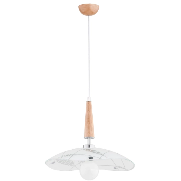 Lampa wisząca ALFA BONSAI DREWNIANA 1xE27 47cm | 60937