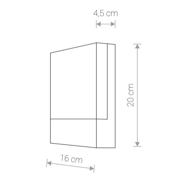 kinkiet zewnętrzny Flat LED