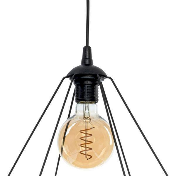 Lampa wisząca BASKET BLACK 1xE27