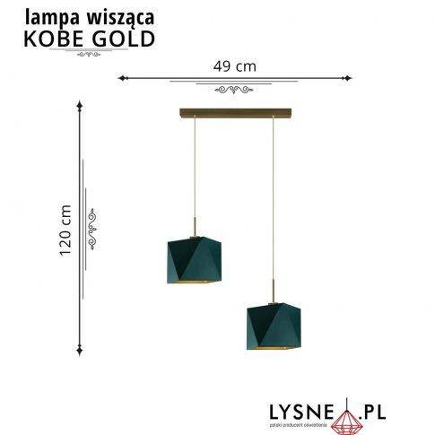 Geometryczne oświetlenie KOBE GOLD