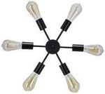 Sparta lampa wisząca czarny 6X60W E27 36-09395 