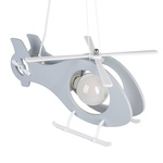 Lampa sufitowa do pokoju dziecka Helikopter szary 1xE27 Led 