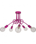 Lampa do pokoju dziecięcego żółta w stylu loft  Edison 5