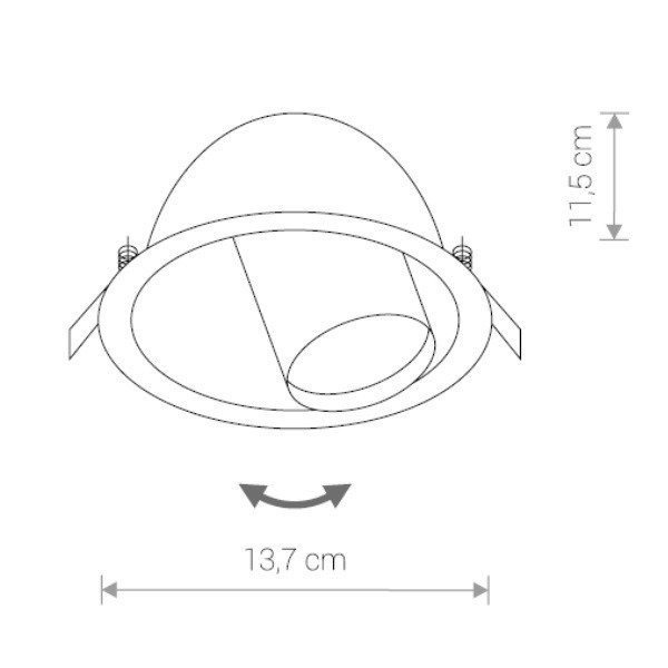 Lampa wpuszczana DOT WHITE