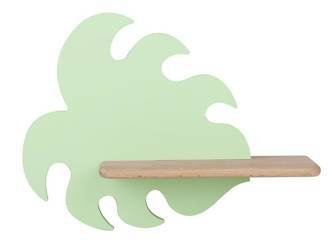 Kinkiet półeczka lampa LED zielony liść Monstera 21-00941