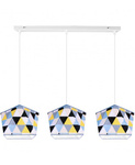 Lampa wisząca do pokoju dziecka potrójna Diament
