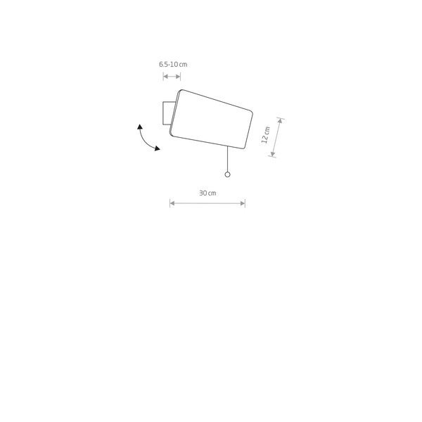 Kinkiet OSLO 37cm drewno E14