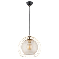 Lampa wisząca ALFA AVANGO CZARNO-ZŁOTA 1xE27 34cm | 61173