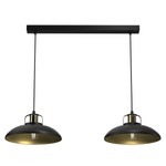 Lampa wisząca FELIX, MLP8907, czarny/złoty, 2x60W E27