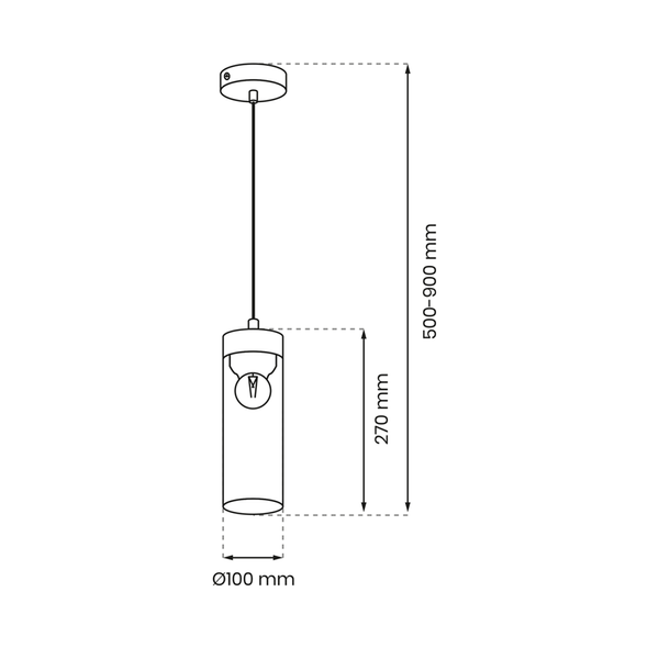 Lampa wisząca ELICA 1xE27