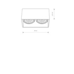 Lampa sufitowa plafon sklejka DALE II 15W GU10 ES111 | brązowy