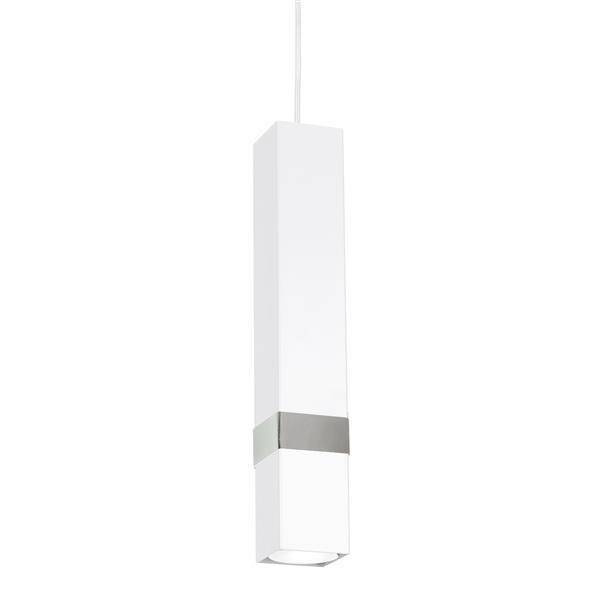 Nowoczesna lampa wisząca VIDAR WHITE/CHROME 1xGU10 MLP6283