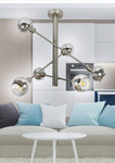 Lampa sufitowa wisząca 6X10W E14 satyna MIGO 36-72481