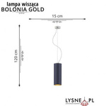 Lampa wisząca BOLONIA GOLD