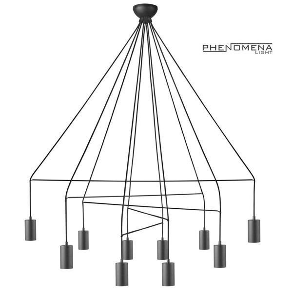Lampa wisząca nad stół  IMBRIA BLACK X 10pkt