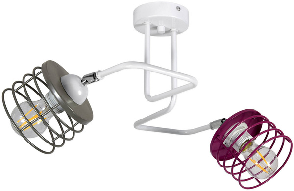 Lampa sufitowa do pokoju dziecięcego nowoczesna Edison Koszyk 2