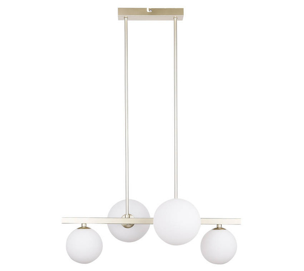 Lampa wisząca sufitowa mosiądz 4xG9 Kama 34-73426