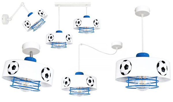 Lampa dziecięca z motywem piłkarskim typu pająk Mundial SP 3